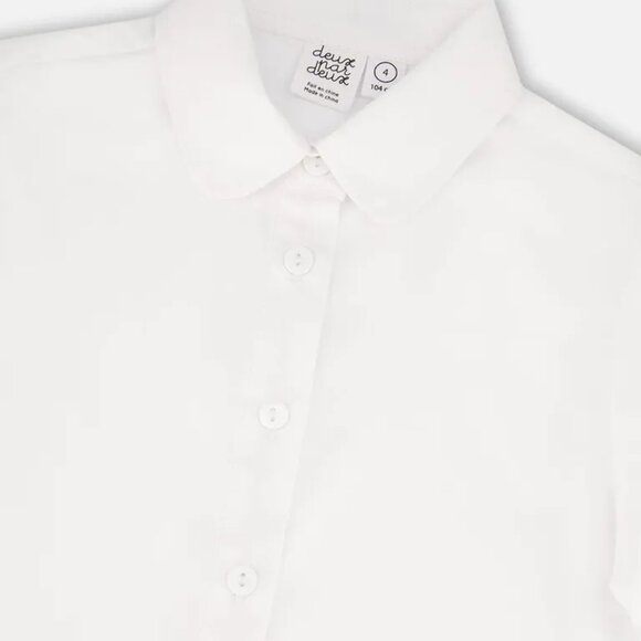 Deux par deux Long Sleeve Flowing Shirt White - Picture 3 of 9